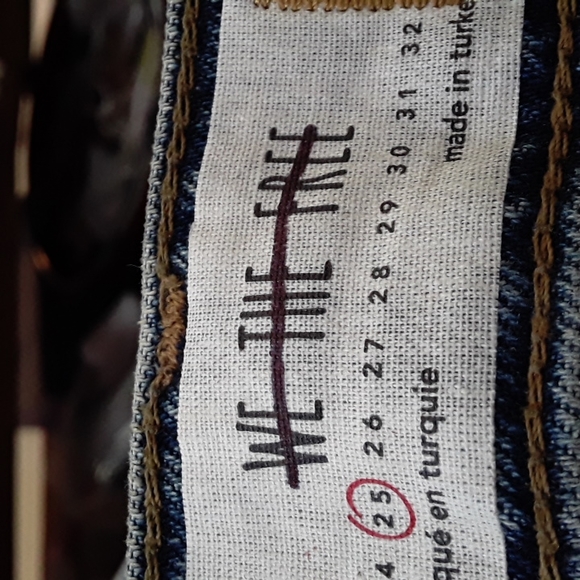 Free People Stella High Waist Raw Hem Skinny Jeans 25 - Picture 14 of 16